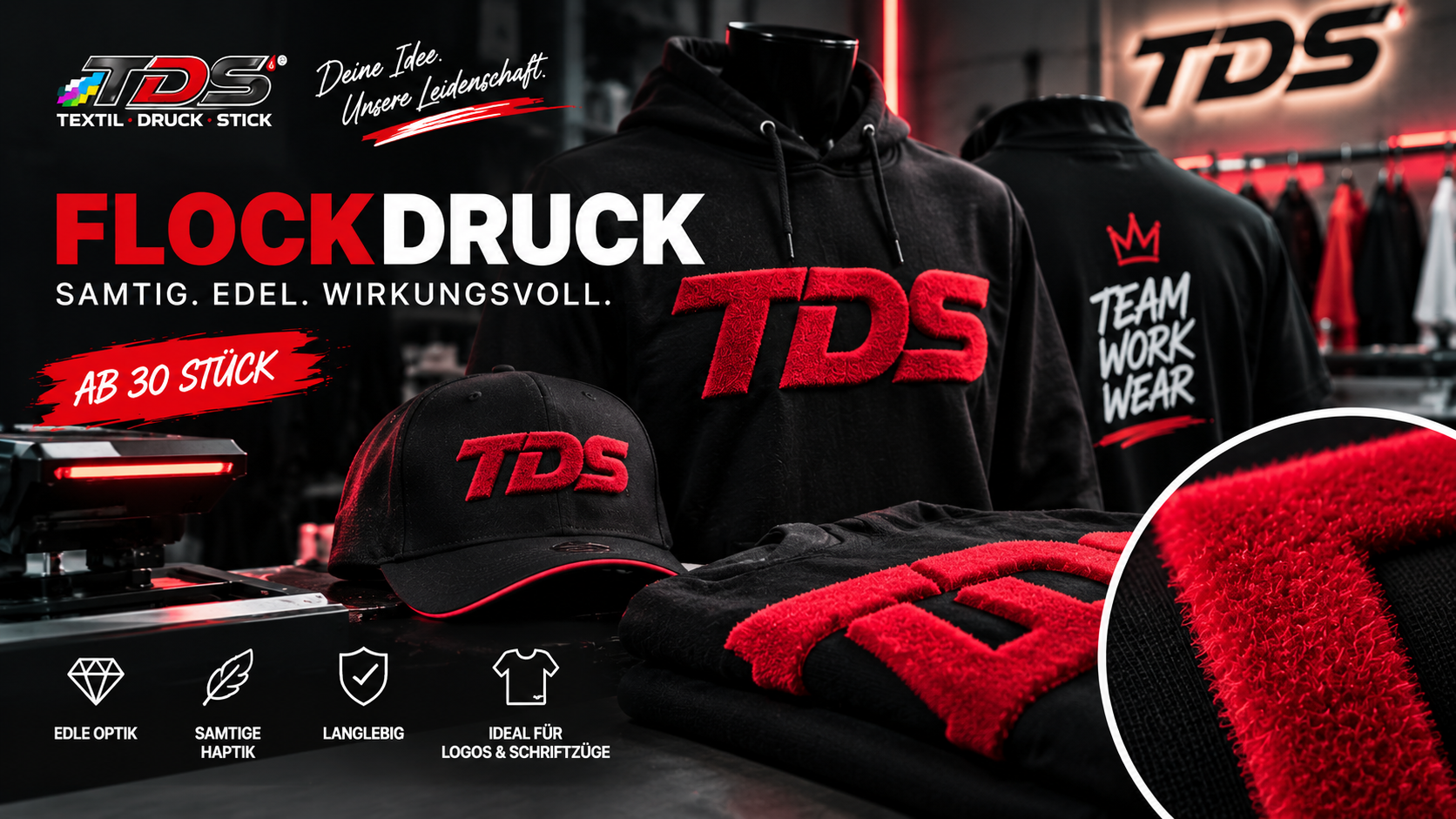 TDS Flockdruck